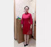 勤記婚禮媽媽裝高檔禮服平時可穿的小個子新中式送考國風(fēng)旗袍夏洋氣小 款式一七分袖酒紅色升級面料春秋款 M 90-100斤 曬單實拍圖