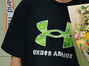 安德瑪（Under Armour）男女童圓領短袖T恤舒適休閑百搭短袖童裝上衣252320315 黑色 170 曬單實拍圖