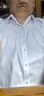 羅蒙（ROMON）純色商務(wù)職業(yè)正裝男士白襯衫工裝男裝短袖襯衣男CS72白色5XL 曬單實拍圖