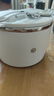 京東京造 泡面碗 上班族304不銹鋼飯盒小學(xué)生雙層防燙1.3L白色 配筷勺 曬單實(shí)拍圖