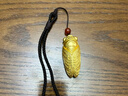 銅師傅《一鳴驚人》客廳桌面銅擺件 家居裝飾金蟬手把件 曬單實(shí)拍圖