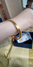 中國黃金（CHINA GOLD）定制款足金三生三世黃金手鐲結(jié)婚三金七夕情人節(jié)禮物送女朋友老婆 【預(yù)購定金/下單后聯(lián)系客服補尾款/克重多退少補】 曬單實拍圖