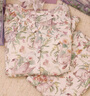 嫚熙（EMXEE）春夏季孕婦絲麻棉哺乳睡衣產(chǎn)婦產(chǎn)后月子服家居服套裝 小公主的花園夢(mèng)-無(wú)哺乳口胸墊款 M（適穿115斤以下） 曬單實(shí)拍圖