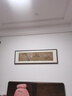 萱木堂文征明床頭畫(huà)臥室裝飾畫(huà)新中式現代客廳壁畫(huà)茶室書(shū)房禪意花卉掛畫(huà) 《玉蘭圖》 成品寬158cm*高50cm 北美黑胡桃（榫卯圓角） 曬單實(shí)拍圖