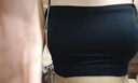 FitonTon無痕內(nèi)衣女帶胸墊吊帶細肩帶內(nèi)衣夏薄款抹胸防走光外穿無鋼圈背心 曬單實拍圖