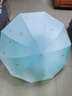 天堂 雙人晴雨傘三折 遮陽傘太陽傘10骨加大加固抗風大傘 碩果凈空藍 曬單實拍圖
