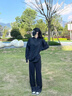 浪莎闊腿褲女夏季薄款高腰寬松垂感防曬運(yùn)動(dòng)褲女小個(gè)子休閑冰絲褲子女 黑色 -夏季冰絲 L (推薦110-125斤) 曬單實(shí)拍圖