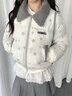 詩(shī)丹蕊美式復古撞色星星字母棉服女冬季新款百搭寬松短款外套羽棉襖絨服 米白色 均碼 【可備注碼數】 曬單實(shí)拍圖