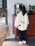 巴拉巴拉童裝薄外套幼童裝寶寶外套男童女童2025新款秋裝格子萌趣印花衣服 奶白10501 120 曬單實(shí)拍圖