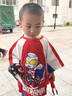 G.DUCKKIDS童裝奧特曼兒童衣服男童夏裝套裝新款小童男孩兩件套帶披風(fēng)表演服 紅色+披風(fēng) 120 （建議身高110cm  6-7歲）cm 曬單實(shí)拍圖