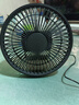 壁掛小風(fēng)扇充電吊扇迷你靜音電風(fēng)扇桌面擺臺便攜式USB大風(fēng)力無(wú)刷電機擺掛吊3用 6寸擺掛2用【暗夜黑】標配二檔 曬單實(shí)拍圖