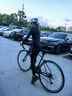 MBO女子全天候雙箭頭騎行褲T150C耐磨儲(chǔ)物自行車(chē)背帶騎行長(zhǎng)褲 黑色 L 曬單實(shí)拍圖