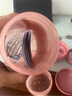 Blender Bottle 蛋白粉搖搖杯運動水杯 便攜健身水壺大容量刻度塑料杯帶粉盒杯子 粉色二代組合款22oz640ml 曬單實拍圖