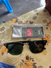 雷朋（RayBan）男士玻璃太陽鏡網(wǎng)紅時尚經(jīng)典駕駛開車墨鏡 金框墨綠片 曬單實拍圖