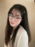 愛唯思 IWAYS近視眼鏡女可配度數散光防藍光超輕透灰色眼鏡框鏡架變色素顏大臉 椰子灰 0度防藍光（可試戴） 京倉發(fā)貨 曬單實拍圖