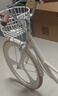 飛鴿（FLYING PIGEON）自行車(chē)成人通勤車(chē)自行車(chē)學(xué)生單車(chē)成人自行車(chē)通勤自行車(chē)女士自行車(chē) 豪華奶油米|6速|(zhì)一體輪+禮包 24寸適合150-170cm 曬單實(shí)拍圖