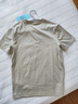 十如仕短袖男女款t恤涼感高端100支紗吸濕速干透氣柔軟春夏通勤休閑 T20 卡其色 XS 曬單實(shí)拍圖