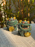 BOSSY故宮風(fēng)文創(chuàng  )招財石獅子一對招財進(jìn)寶創(chuàng  )意工藝品擺件公司個(gè)人伴手禮 招財進(jìn)寶一對【彩金】+底座+禮盒 曬單實(shí)拍圖