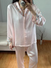 嬋絲蓮重磅22姆米真絲睡衣女套裝 100%桑蠶絲奢華夏季純色家居服兩件套 米色 XL （適合115-125斤穿著） 曬單實(shí)拍圖