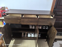 艾斯福 新中式鞋柜實(shí)木框架門口玄關(guān)柜家用客廳入戶門廳隔斷柜 和悅D282【121*34*100cm】 曬單實(shí)拍圖