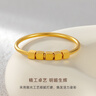 CRD克徠帝黃金戒指轉運方糖足金999戒指可轉動(dòng)光面空心送節日禮物 1g 12# 曬單實(shí)拍圖