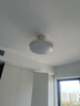 佑家吸頂隱形風(fēng)扇燈餐廳家用變頻的電扇燈臥室客廳吊扇燈 四葉42寸72w全光譜（不含安裝） 曬單實(shí)拍圖