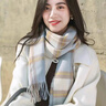 恒源祥圍巾女英倫經(jīng)典澳洲羊毛格子情侶款秋冬季保暖仿羊絨圍脖禮物長(cháng)輩 11#棕駝 曬單實(shí)拍圖