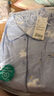 全棉時代高含棉月子服春秋季喂奶產(chǎn)后哺乳孕婦睡衣家居服套裝 藍170 曬單實拍圖