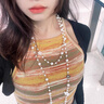 珍珠項鏈疊戴女款2025新款爆款高級感頸鏈長款國風(fēng)毛衣鏈大氣高檔 黑色山茶花數(shù)字5項鏈 曬單實拍圖