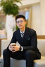 皮爾卡丹（pierre cardin）雙排扣西裝男套裝商務(wù)職業(yè)正裝新郎結(jié)婚禮服男士高檔休閑西服套裝 XZ338灰色雙扣【西服+西褲】 2XL (140-155斤) 曬單實拍圖