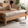 源氏木語(yǔ)精選實(shí)木軟靠床現(xiàn)代簡(jiǎn)約高靠背主臥大氣雙人床北歐原木風(fēng)小戶型床 橡木有機(jī)皮乳白色軟靠床1.8*2m不含墊 曬單實(shí)拍圖