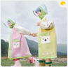 lemonkid兒童雨衣男女童小學生雨披帶書包位寶寶上學防雨服 芝士檸檬黃XL 曬單實拍圖