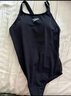 速比濤（Speedo）泳衣女專(zhuān)業(yè)游泳健身訓練溫泉度假純色防曬抗氯連體泳衣 黑色 40 曬單實(shí)拍圖