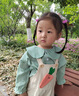 G.DUCKKIDS小黃鴨童裝女夏裝一周歲衣服女寶寶0-3歲嬰兒套裝5小童女孩兩件套 黃色 90 尺碼1~2歲【 80-90cm】 曬單實(shí)拍圖