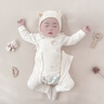 嬰兒衣服上下分開(kāi)內(nèi)衣春秋季a類純棉秋衣套裝小月齡寶寶打底睡衣 【雙層護(hù)肚】藍(lán)帽熊 66 碼：3-6個(gè)月寶寶 曬單實(shí)拍圖