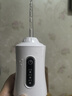 HYUNDAI沖牙器高頻家用洗牙器牙齒沖洗器便攜式水牙線深度清潔牙縫正畸矯正大容量節(jié)日送男女朋友家人禮物 純白 4支噴頭 曬單實(shí)拍圖