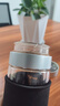 臻廚聚一鍵開(kāi)蓋水杯茶杯玻璃杯水杯男士泡茶杯茶水分離杯玻璃高硼硅杯子 銀蓋500ml【雙層加厚】 曬單實(shí)拍圖