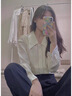 妙奕嘉白襯衫女長袖襯衣外套夏季2025新款洋氣高級感上衣通勤職業(yè)面試 風(fēng)琴褶長袖襯衫【白色】 M 曬單實(shí)拍圖