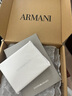 EMPORIO ARMANI/阿瑪尼官方旗艦【七夕男友禮物】牛皮革對(duì)折短款輕便手拿卡夾 UC001-黑色 均碼 曬單實(shí)拍圖