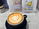 德國陶瓷咖啡杯拉花白色專(zhuān)業(yè)壓紋花式比賽拿鐵杯陶瓷杯美式 曼特寧黑【300ml、贈杯碟】 曬單實(shí)拍圖