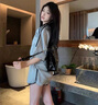 貞喜氣時尚跑步運動套裝女夏季短袖短褲韓版寬松吸汗瑜伽服健身服學(xué)生 淺灰色兩件套 【M碼】建議80-100斤 曬單實拍圖