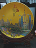 雅瑯晶上海文創(chuàng)擺件蘇州南京城市特色旅游紀(jì)念品公司開業(yè)商務(wù)外賓創(chuàng)意禮 魅力上海晶雕手繪盤-金28CM直徑 曬單實拍圖