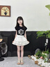 G.DUCKKIDS小黃鴨童裝女童套裝夏季兒童衣服女小童短袖T恤格子裙夏裝兩件套 套裝 130 尺碼7~8歲【120-130cm】cm 曬單實(shí)拍圖