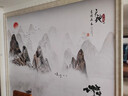 海納百川沙發(fā)背景墻壁紙山水壁畫(huà)電視墻壁布自粘裝飾辦公室影視墻 款式6（尺寸定制） 宮廷絲綢布/平方 曬單實(shí)拍圖
