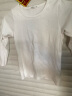 纯一良品（CUNYI）童装男童高领打底衫儿童长袖T恤中大童女童打底衣宝宝上衣秋冬装 白色 100cm 实拍图