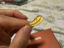 周生生七夕黃金轉(zhuǎn)運(yùn)珠Charme足金串珠迷你四葉草蝴蝶結(jié)皇冠南瓜車 單顆 92394C翅膀心形 曬單實(shí)拍圖