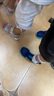 德爾惠一腳蹬童鞋男兒童跑步鞋女童夏季鏤空老爹鞋4-15歲中大童運(yùn)動鞋 藍(lán)色 29 內(nèi)長18.5cm偏大半碼 曬單實拍圖