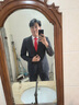 AREA法國進(jìn)口品質(zhì)男士領(lǐng)帶西服結(jié)婚新郎黑灰色花紋高端正裝商務(wù)手打 黑灰花朵 曬單實(shí)拍圖