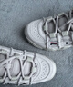FILA FUSION斐樂(lè )女鞋潮牌文化籃球鞋休閑鞋情侶運動(dòng)鞋斐樂(lè )男女鞋 燕麥色-OM【情侶】 42 曬單實(shí)拍圖