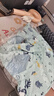 亨凱利兒童防曬帽防紫外線寶寶遮陽太陽帽男童女童夏沙灘帽子大帽檐藍 曬單實拍圖
